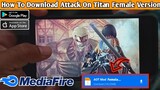 How To Download Attack On Titan Female Version On Android/iOS|How To Download Attack On Titan Mobile