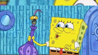 Patung yang dibuat Spongebob asal-asalan seiring berjalannya waktu berubah menjadi peninggalan kuno.