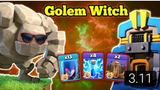 STRATEGI GOLEM WITCH TH 12 __ CARA MENGGUNAKAN GOLEM WITCH TOWN HALL 12 CLASH OF CLANS