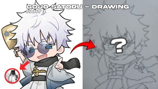 Drawing - Kiko Satoru Chibi Drawing || Jujutsu Kaisen || Part 1