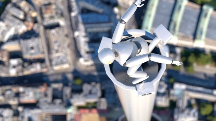 It takes only 18 seconds to jump from the world's tallest building