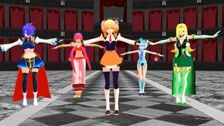 【mmd ギャラクシーエンジェルⅱ】ルーンエンジェル隊でfake doll