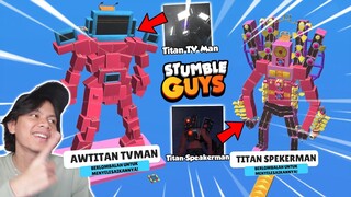 AKHIRNYA ADA MAP TITAN TV MAN UPGRADE, TITAN SPEAKERMAN DAN TITAN CAMERAMAN DI STUMBLE GUYS !!!