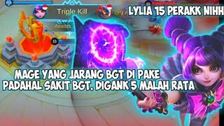 MAGE YANG JARANG BANGET DI PAKAI DI GANK 5 ORANG MALAH RATAAA BOYY - MOBILE LEGENDS