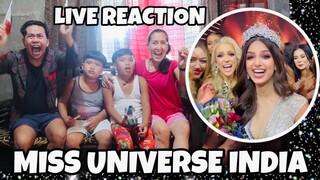 ATEBANG LIVE REACTION | MISS UNIVERSE 2021 CROWNING MOMENT HARNAAZ SANDHU OF INDIA #congratulations