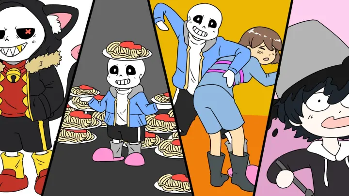 [MAD]Fanfiction of different types of Sans|<Undertale>