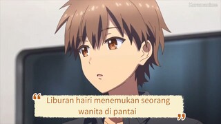 Liburan hairi yang menemukan seorang wanita misterius di saat libur ke pantai(Summer Pockets)