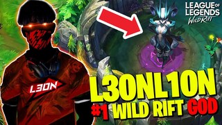 L3oNL1oN - The #1 Rank Wild Rift God | WILD RIFT BEST MOMENTS & OUTPLAYS | WILD RIFTs Faker Montage