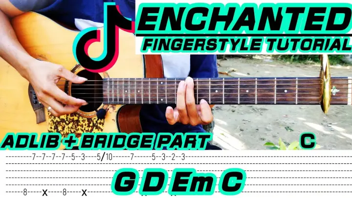 (Adlib + Bridge Part) Enchanted - Taylor Swift | Guitar Fingerstyle Tabs + Chords