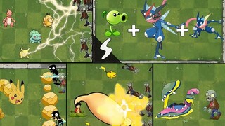 [ PokemonX Plants vs Zombies] Greninja + Ash Greninja + Peashooter Fusion !