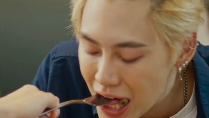 Bad boy, he gives his brother whatever he doesn't like to eat.