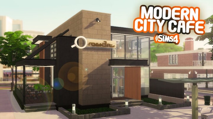 COZY MODERN CAFE ☕️ | No CC | Stop Motion Build | Sims 4