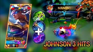 JOHNSON 3 HITS | BRUNO BEST BUILD S22 - MASTER BODAK MLBB