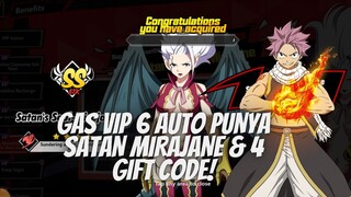 GAS VIP 6 AUTO PUNYA SATAN MIRAJANE & 4 GIFT CODE - FAIRY MAGIC TAIL