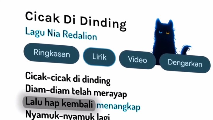 ketika lagu cicak di nyanyikan oleh wibu