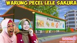 Reaksi Nafisa Fidela &  Pon Pone ADA WARUNG PECEL LELE DI KOTA SAKURA | Sakura School Simulator