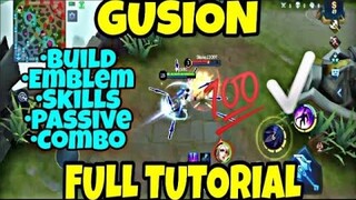 Gusion In-depth Guide | All Combo and Build Explained | Mobile Legends