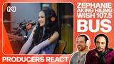 PRODUCERS REACT - Zephanie Aking Hiling Wish 107.5 Bus Reaction
