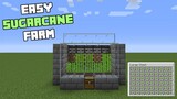 Minecraft: Easiest Automatic Sugarcane Farm! [1.16-1.17]