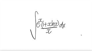 1st/2 ways: exp log integral ∫ e^x (1+x ln(x))/x dx