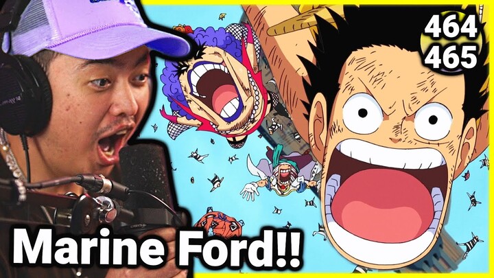 Luffy arrives at MARINE FORD! (One Piece Reaction)