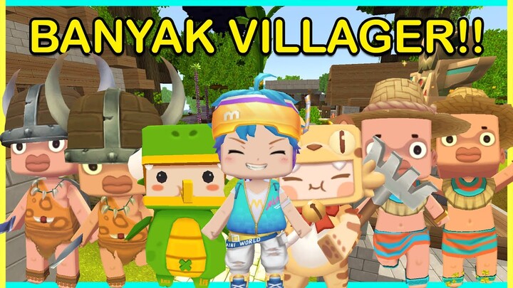 GAWAT!! ENCES DAN PETREK HILANG DI HUTAN!! ZEDDAX BIKIN VILLAGER!! (Mini World Survival S2E9)