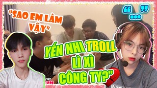 [Vlog] Yến Nhi Troll Lì Xì Số Tiền Lớn Đầu Năm Cho Mọi Người Ở Công Ty Và Cái Kết?