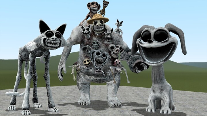 NEW ZOONOMALY MONSTERS CATNAP AND DOGDAY AND ALL MONSTERS COMBINED In Garry's Mod!