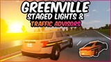 STAGED LIGHTS + TRAFFIC ADVISORS ADDED! || Greenville ROBLOX