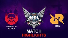 Bigetron Alpha vs RRQ HIGHLIGHTS MPL ID S11 | RRQ vs BTR