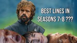 Top 20 Best Lines in GoT Seasons 7-8