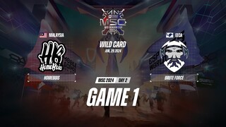 HomeBois vs Brute Force GAME 1 WILDCARD MSC 2024 | BF VS HB ESPORTSTV