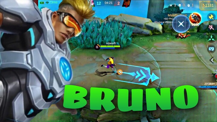 TERLALU EZZ BRO!! OVER POWER BRUNO😜 - MOBILE LEGENDS