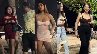 [4k] Thailand nightlife freelancer | beach road pattaya |