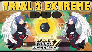 BEATING TRIAL 2 EXTREME DUO WITH A FRIEND (EASIEST WAY) - ALL STAR TOWER DEFENSE