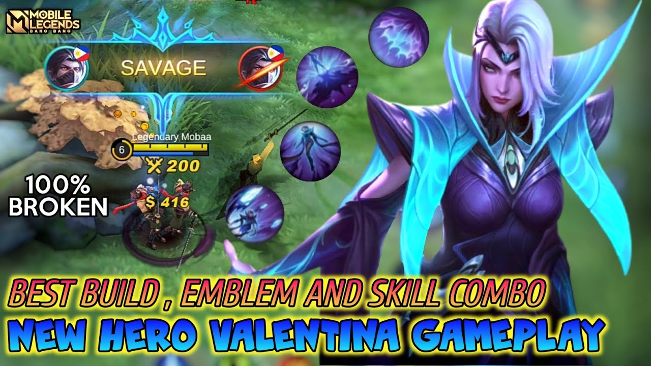 Valentina Mobile Legends , Valentina Gameplay Best Build And Skill Combo -  BiliBili