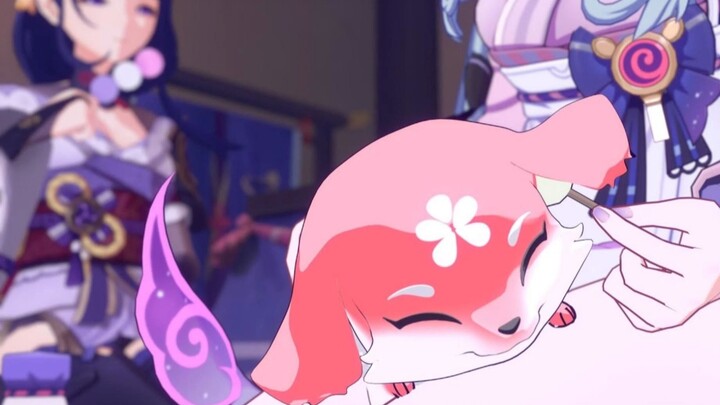 Dreaming of the moon's knee pillow service~