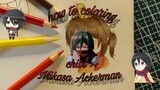 Coloring Mikasa (Attack on Titan) chibi ><
