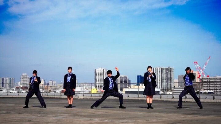 Japanese high school student club activity team