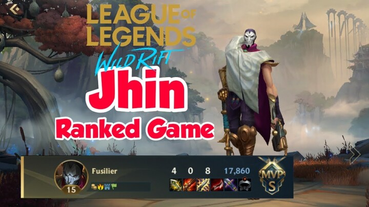 LoL Wild Rift Closed Beta: Jhin (Bot) Ranked Game | Gameplay