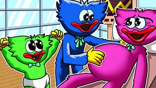 Huggy Wuggy's Family Has More Members - Poppy Playtime Animation Compilation | GreenBuzz