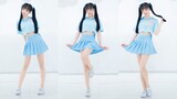 Gadis berambut dikepang dua menari Uyu Milk Song