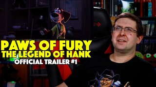 REACTION! Paws of Fury: The Legend of Hank Trailer #1 - Michael Cera Movie 2022