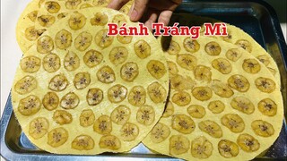 BÁNH TRÁNG KHOAI MÌ ÉP CHUỐI- Cách làm đơn giản nhưng bánh tuyệt ngon