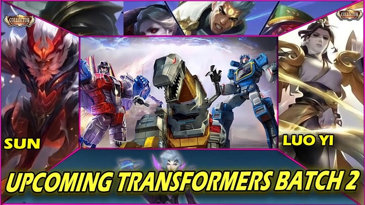 UPCOMING TRANSFORMERS SKIN BATCH 2 aldous,popol and kupa, Roger and more skin yang akan datang mlbb