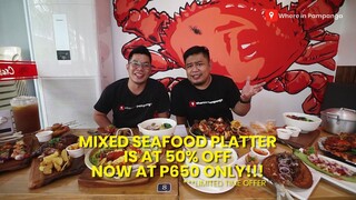 Mix Seafood Platter is now P650 only (Limited time offer)