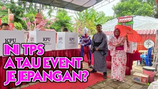 TPS Di Kecamatan ini dekorasinya udah kayak Event Jejepangan?