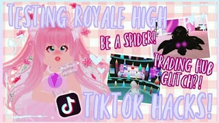 Testing Royale high Tiktok hacks✨! | zushi