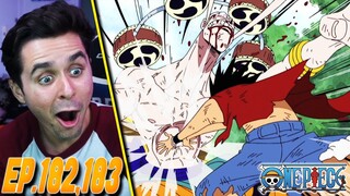 "LUFFY VS ENERU!!!" One Piece Ep.182,183 Live Reaction!