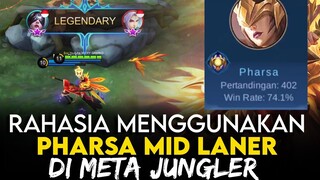 Pake CARA INI, WR PHARSA nya jadi GEDE BANGET (Solo Mid lane) - Mobile Legends